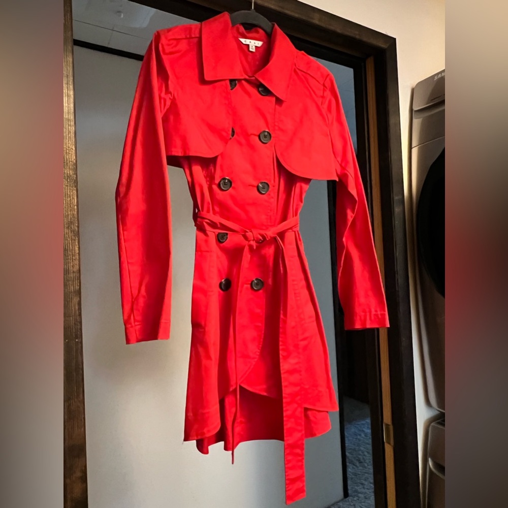 CAbi Convertible Red “Pea Coat”